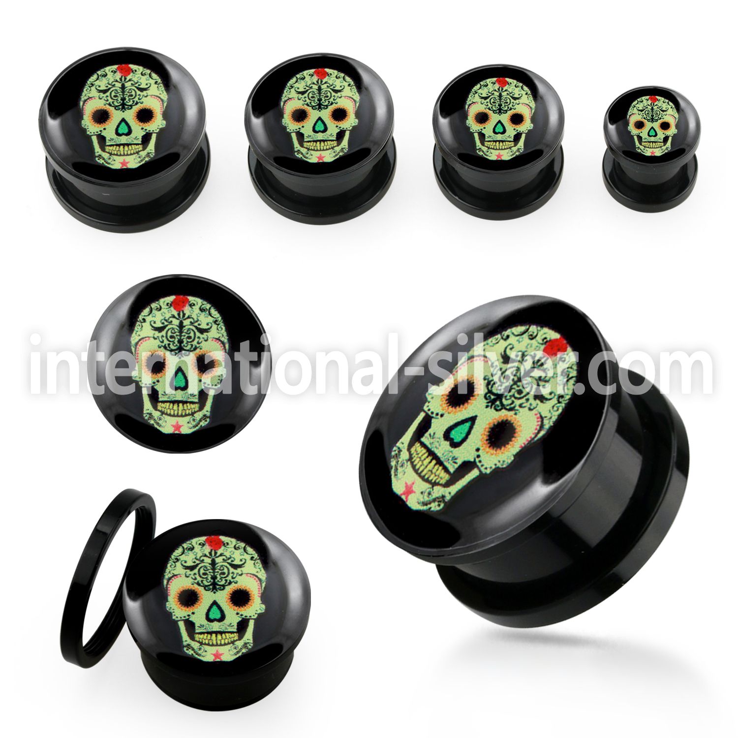 afpz plugs gauges acrylic body jewelry ear lobe