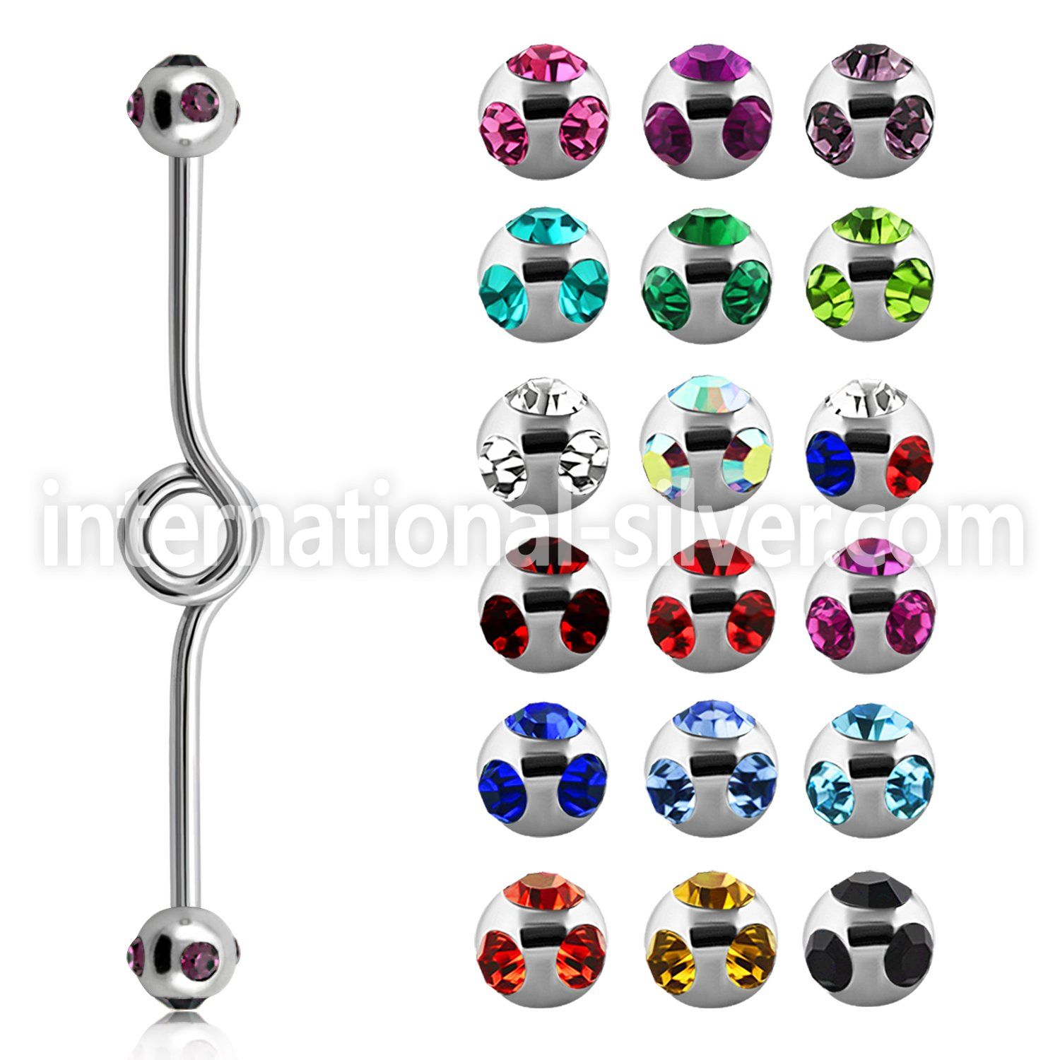 bbck straight barbells surgical steel 316l tongue