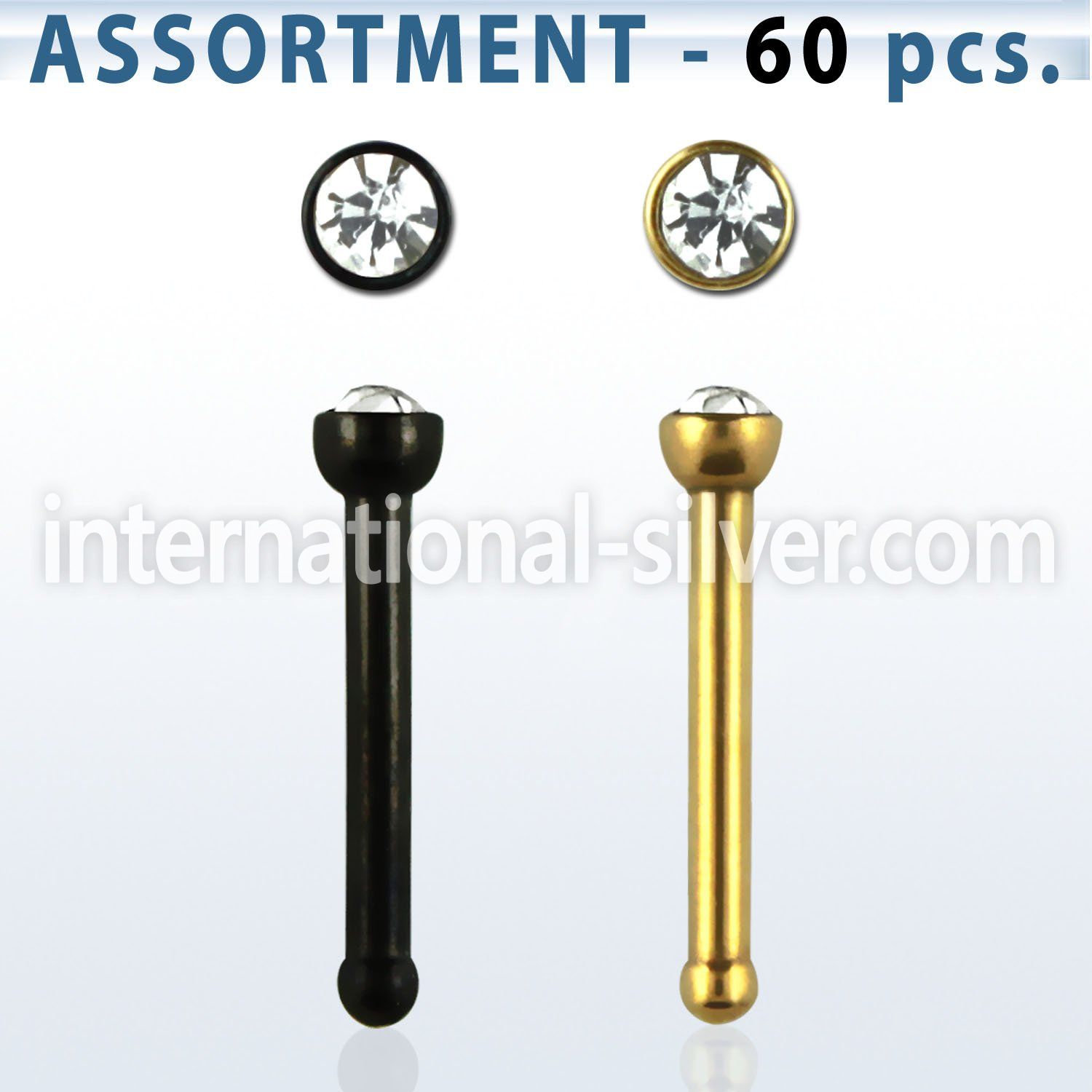 blk231 nose bone anodized surgical steel 316l nose