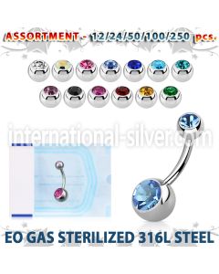 blk484 belly rings surgical steel 316l belly button