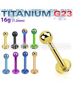 utlbb3 labrets lip rings anodized titanium g23 implant grade labrets chin