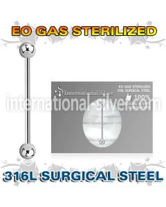 zbbind surgical steel industrial barbell sterilized