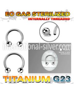 zucbebin sterilized titanium horseshoe balls internal