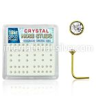 18nsbxc l shape nose studs silver 925 nose