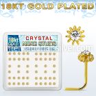 18nsfwxc l shape nose studs silver 925 nose