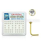 18s14xc l shape nose studs silver 925 nose