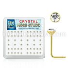 18s19xc l shape nose studs silver 925 nose