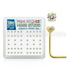 18sz2xc l shape nose studs silver 925 nose