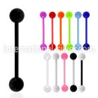 abbuv straight barbells acrylic body jewelry tongue