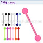 abbuv straight barbells acrylic body jewelry tongue