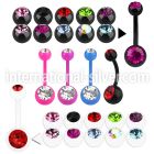 abn2cg belly rings acrylic body jewelry belly button