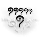 acqu tapers acrylic body jewelry ear lobe