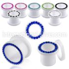 afem tunnels gauges acrylic body jewelry ear lobe