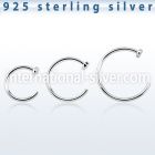 agcln20 nose hoop silver 925 nose
