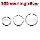 agsel16 seamless segment rings silver 925 tragus