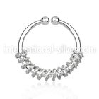 agsep12a fake illusion body jewelry silver 925 septum