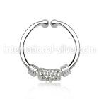 agsep12b fake illusion body jewelry silver 925 septum