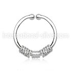 agsep12e fake illusion body jewelry silver 925 septum