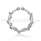 agsep12j fake illusion body jewelry silver 925 septum