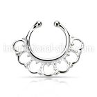 agsepd8 fake illusion body jewelry silver 925 septum