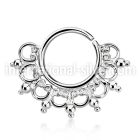 agsepv12 seamless segment rings silver 925 septum