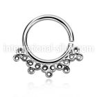 agsepv5 seamless segment rings silver 925 septum