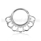 agsepv8 seamless segment rings silver 925 septum