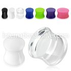 aspg plugs gauges acrylic body jewelry ear lobe