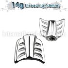 aw14 loose body jewelry parts surgical steel 316l belly button