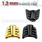 awt16 loose body jewelry parts anodized surgical steel 316l nose bridge