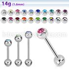 bbc straight barbells surgical steel 316l tongue