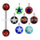 bbdxi straight barbells surgical steel 316l with acrylic parts tongue