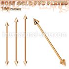 bbeittcn straight barbells anodized surgical steel 316l helix