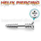 bber49 straight barbells surgical steel 316l helix