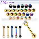 bbetjb25 straight barbells anodized surgical steel 316l eyebrow