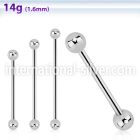 bbind straight barbells surgical steel 316l 
