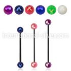 bbivab5 straight barbells surgical steel 316l with acrylic parts helix