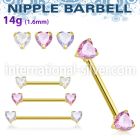 bbnpthz anodized surgical steel 14g barbell nipple piercing
