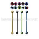 bbt5c straight barbells anodized surgical steel 316l tongue