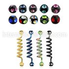 bbtcm straight barbells anodized surgical steel 316l tongue