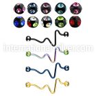 bbtcp straight barbells anodized surgical steel 316l 