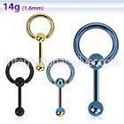 bbtsl straight barbells anodized surgical steel 316l tongue
