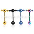 bbtspn straight barbells anodized surgical steel 316l tongue
