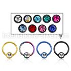 bcetc4s hoops captive rings anodized surgical steel 316l eyebrow