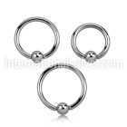 bcr12 hoops captive rings surgical steel 316l eyebrow
