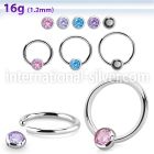 bcr16z4 surgical steel ball closure rings ear othersear lobe ear otherseyebrow helix intim septum piercing