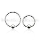 bcr20s hoops captive rings surgical steel 316l nose