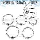 bedr20 hoops captive rings surgical steel 316l ear lobe