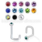 binswc l shape nose studs bioflex ptfe nose