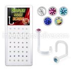 biswmx40 l shape nose studs bioflex ptfe nose